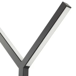 Lucande LED-gulvlampe Ilian, sort, metal, CCT, dæmpbar
