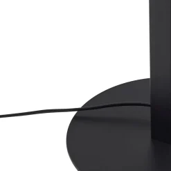 Lucande LED-gulvlampe Ilian, sort, metal, CCT, dæmpbar
