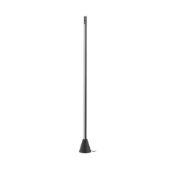 Lucande LED-gulvlampe Linija, sort, højde 110 cm, sensor