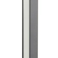 Lucande LED-gulvlampe Linija, sort, højde 110 cm, sensor