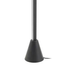 Lucande LED-gulvlampe Linija, sort, højde 110 cm, sensor