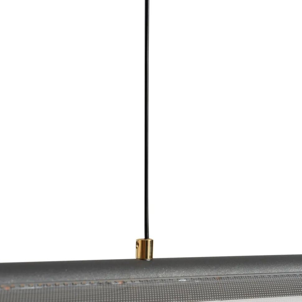 Lucande LED-hængelampe Alania, transparent, metal, 86,5 cm