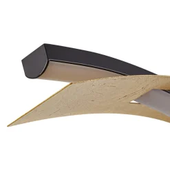 Lucande LED-hængelampe Alevia, sort/guld, CCT