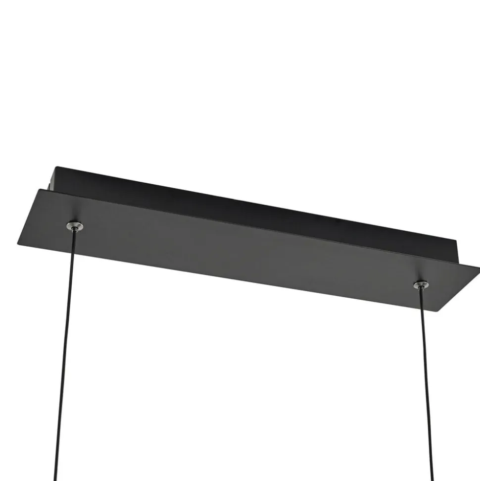 Lucande LED-hængelampe Alevia, sort/guld, CCT