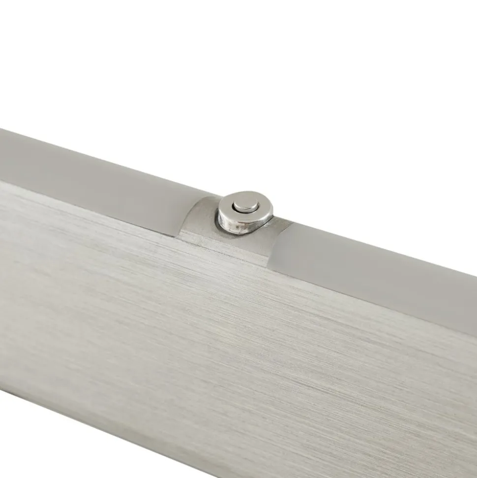 Lucande LED-hængelampe Arvon, aluminiumsfarvet, 117 cm, dæmpbar, CCT