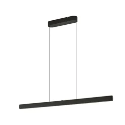 Lucande LED-hængelampe Arvon, sort, 117 cm, dæmpbar, CCT