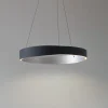 Lucande LED-hængelampe Daelor, sort/alu, CCT, dæmpbar