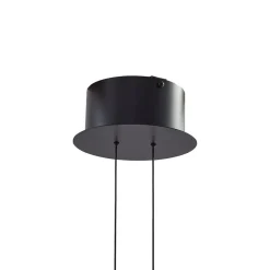 Lucande LED-hængelampe Dain, 1 lyskilde, røggrå, glas