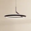 Lucande LED-hængelampe Eldra, kaffebrun, Ø 55 cm, CCT