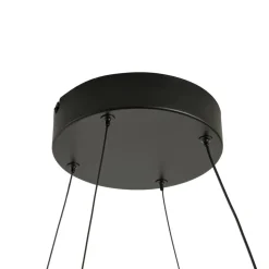Lucande LED-hængelampe Gavril, 100 cm, sort, dæmpbar