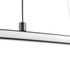 Lucande LED-hængelampe Gavril, 100 cm, sort, dæmpbar