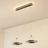 Lucande LED-hængelampe Kolo, 86 cm, 2 lyskilder, brun, dæmpbar