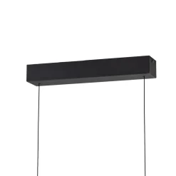 Lucande LED-hængelampe Lutana, rosaguld/træfarvet, 101 cm