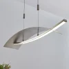 Lucande LED-hængelampe Marija, 91 cm, sølv, dæmpbar