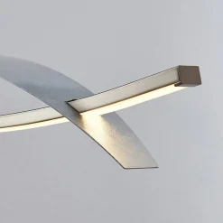 Lucande LED-hængelampe Marija, 91 cm, sølv, dæmpbar