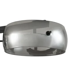Lucande LED-hængelampe Martis, sort, 4 lyskilder, dæmpbar