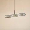 Lucande LED-hængelampe Martis, sort, 3 lyskilder, step-dæmpbar