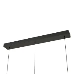 Lucande LED-hængelampe Martis, sort, 3 lyskilder, step-dæmpbar