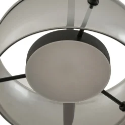 Lucande LED-hængelampe Martis, sort, 3 lyskilder, step-dæmpbar