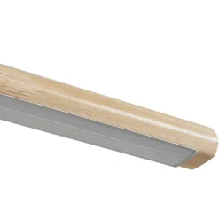 Lucande LED-hængelampe Maruta, træ, bjælke, 120 cm, 3000K