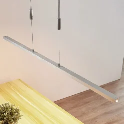 Lucande LED-hængelampe Myron, touchdæmper, CCT, aluminium