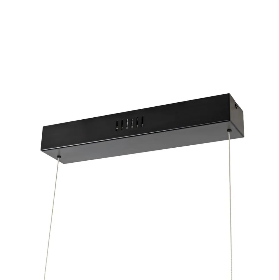 Lucande LED-hængelampe Nihalo, valnød, 122 cm, dæmpbar, CCT