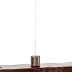 Lucande LED-hængelampe Nihalo, valnød, 122 cm, dæmpbar, CCT