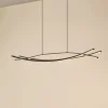 Lucande LED-hængelampe Sayori, 98 cm, sort, dæmpbar