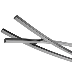 Lucande LED-hængelampe Sayori, 98 cm, sort, dæmpbar