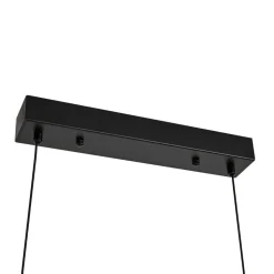 Lucande LED-hængelampe Sayori, 98 cm, sort, dæmpbar