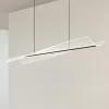 Lucande LED-hængelampe Vellia, sort, længde 112 cm, CCT