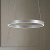 Lucande LED-hængelampe Yonam, Ø 60 cm, 1 lyskilde, aluminium, CCT