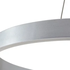 Lucande LED-hængelampe Yonam, Ø 60 cm, 1 lyskilde, aluminium, CCT