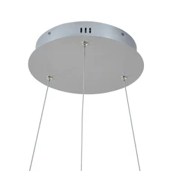 Lucande LED-hængelampe Yonam, Ø 60 cm, 1 lyskilde, aluminium, CCT