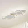 Lucande LED-loftlampe Diala, hvid, metal, 96 cm