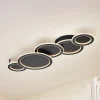 Lucande LED-loftlampe Diala, sort, metal, 96 cm