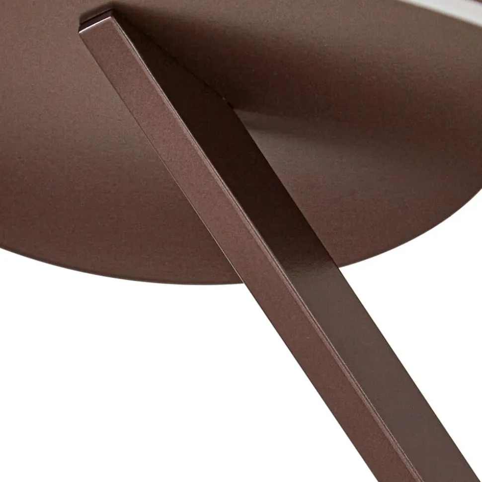 Lucande LED-loftlampe Eldra, kaffebrun, Ø 55 cm, CCT