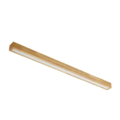 Lucande LED-loftlampe Emara, lys træ, eg, dæmpbar
