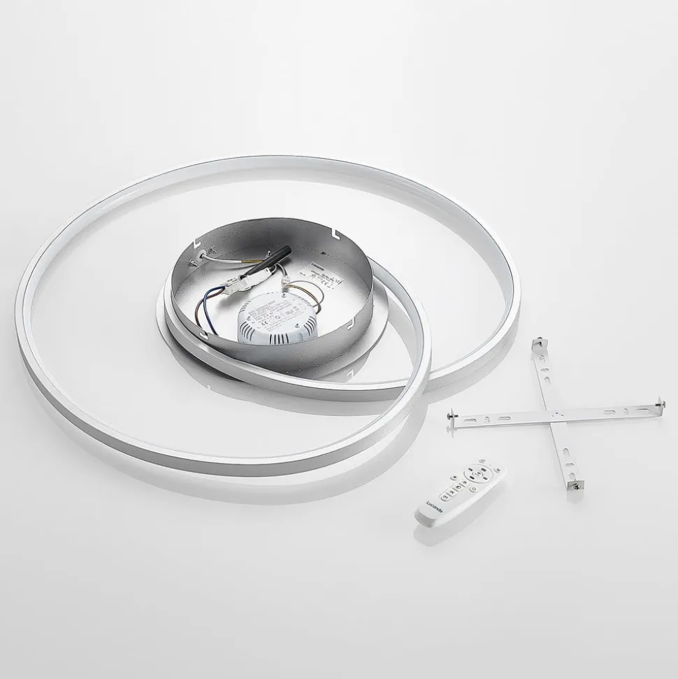 Lucande LED-loftlampe Enesa, 63 cm, CCT, fjernbetjening, dæmpbar