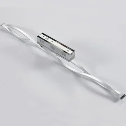 Lucande LED-loftlampe Roan, 115 cm, krom, stål