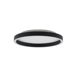Lucande LED-loftlampe Rotundo, Ø 40 cm, sort, dæmpbar
