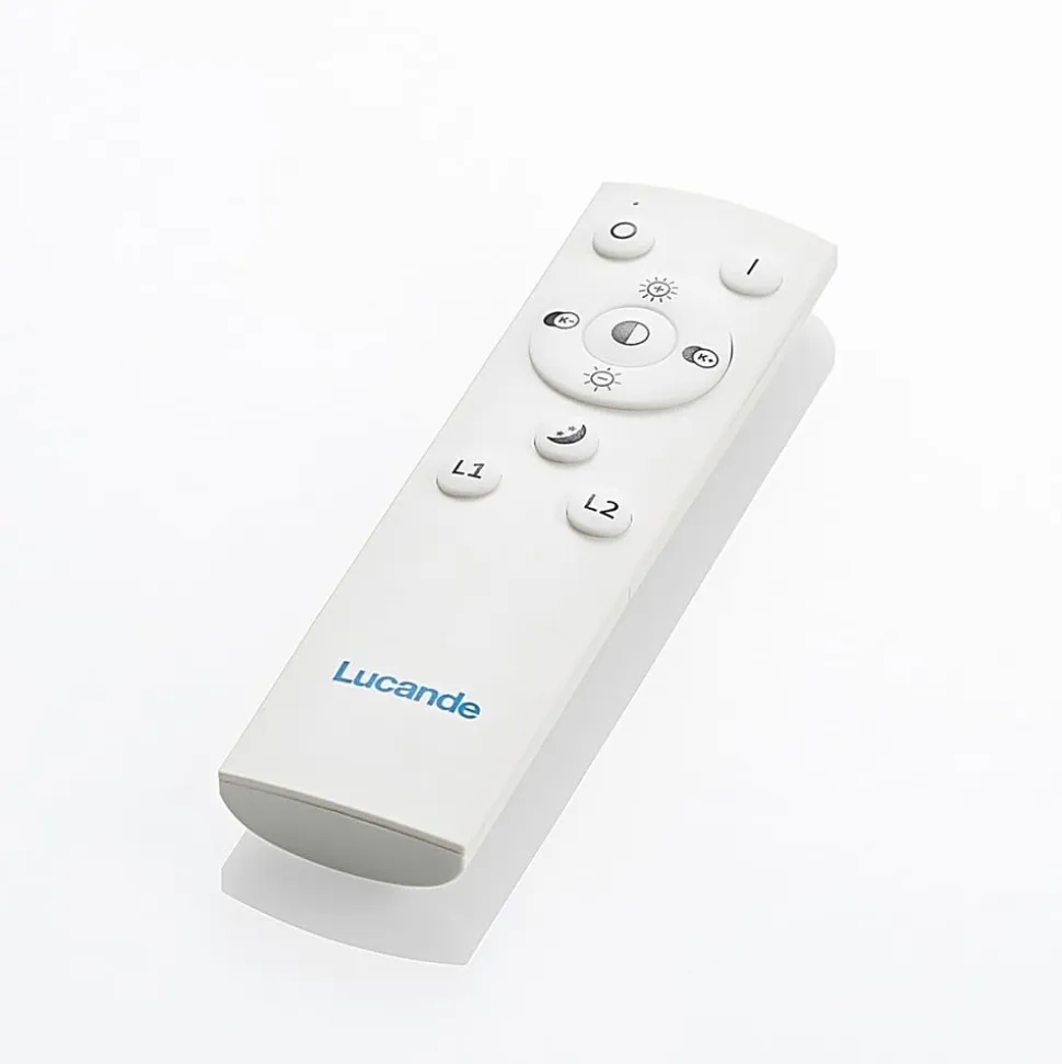 Lucande LED-loftlampe Senne, CCT, sølv, metal