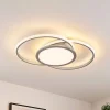 Lucande LED-loftlampe Senne, 63 cm, sølv, aluminium