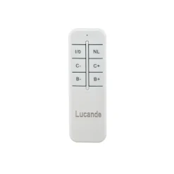 Lucande LED-loftlampe Teniona, 132 cm, sort, aluminium