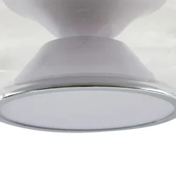Lucande LED-loftslampe Orasa, glas, hvid/klar, Ø 43 cm
