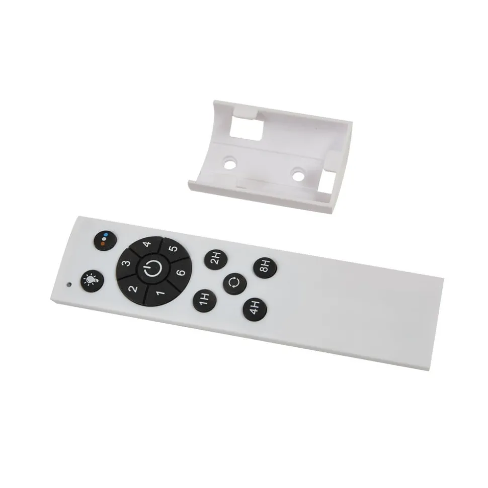 Lucande LED-loftventilator Faipari, hvid, DC, støjsvag, 132 cm