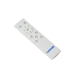 Lucande LED-loftventilator Faipari, nikkel, DC, lydsvag, 132 cm