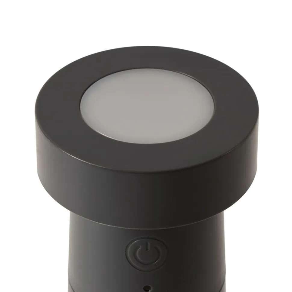 Lucande LED-peberkværn Pepper, mørkegrå, batteri, IP44