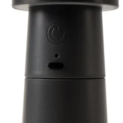 Lucande LED-peberkværn Pepper, mørkegrå, batteri, IP44