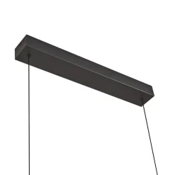 Lucande LED-pendel Madu, sort, metal, 92,5 cm lang